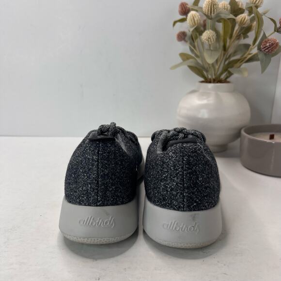 Allbirds Wool Runner Sneakers Gray/White Athletic Low Top Men 8 - Picture 4 of 9